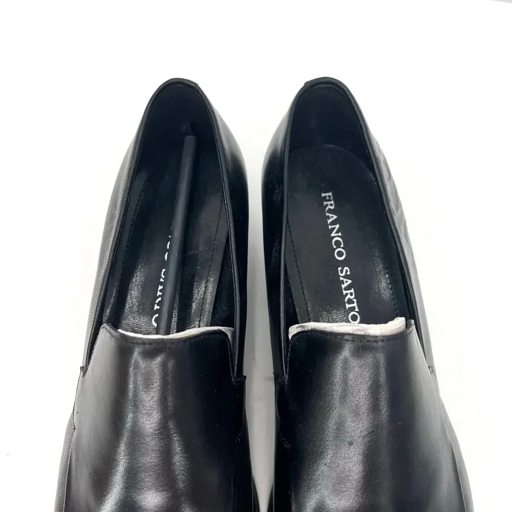 Franco Sarto L-Bocca women’s leather heels loafers shoes Wide